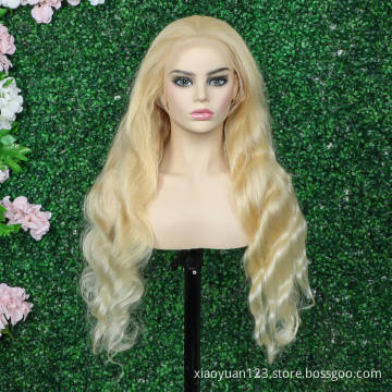 10A Hot Wigs Vendor Mayqueen180% 12inches Body Wave 613 Blonde  Lace Frontal Brazilian Human Virgin Hair Transparent Lace  Wigs